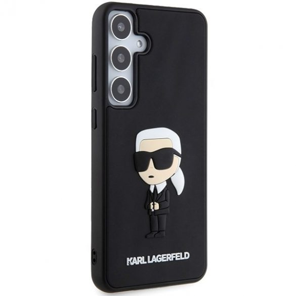 Karl Lagerfeld KLHCS24S3DRKINK S24 S921 czarny/negru hardcase 3D cauciuc Ikonik