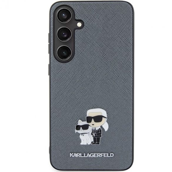 Karl Lagerfeld KLHCS24SPSAKCMPG S24 S921 hardcase szary/gri Saffiano Karl & Choupette Metal Pin