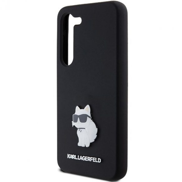 Karl Lagerfeld KLHCS23SSMHCNPK S23 S911 carcasă rigidă/neagră Silicon Choupette Metal Pin