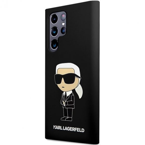 Karl Lagerfeld KLHCS24LSNIKBCK S24 Ultra S928 hardcase czarny/negru Silicon Ikonik