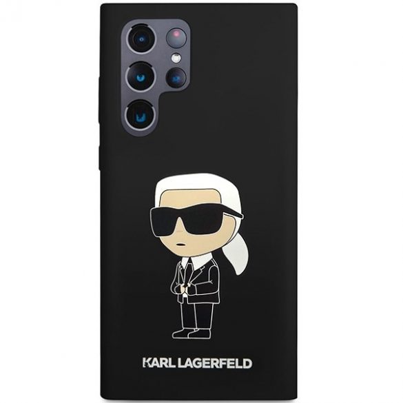 Karl Lagerfeld KLHCS24LSNIKBCK S24 Ultra S928 hardcase czarny/negru Silicon Ikonik