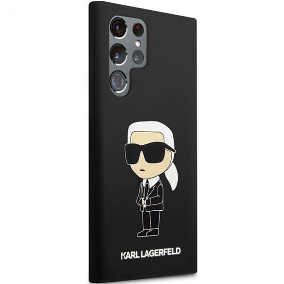 Karl Lagerfeld KLHCS24LSNIKBCK S24 Ultra S928 hardcase czarny/negru Silicon Ikonik