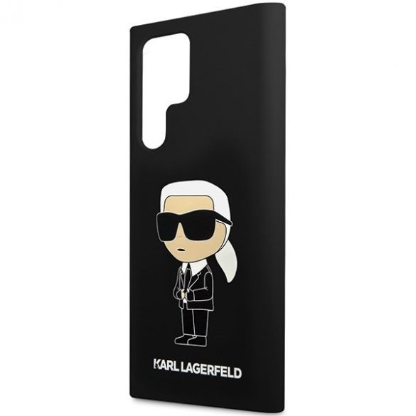 Karl Lagerfeld KLHCS24LSNIKBCK S24 Ultra S928 hardcase czarny/negru Silicon Ikonik