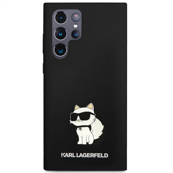 Karl Lagerfeld KLHCS24LSNCHBCK S24 Ultra S928 hardcase czarny/negru Silicon Choupette