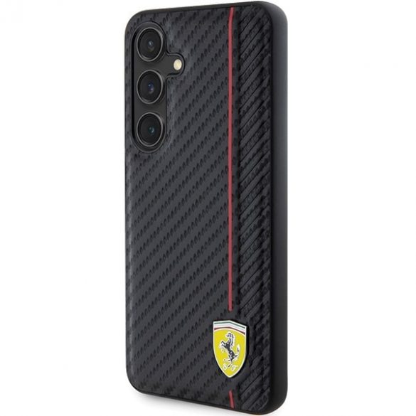 Ferrari FEHCS24SN3DUR S24 S921 carcasă rigidă neagră linie cu imprimare carbon