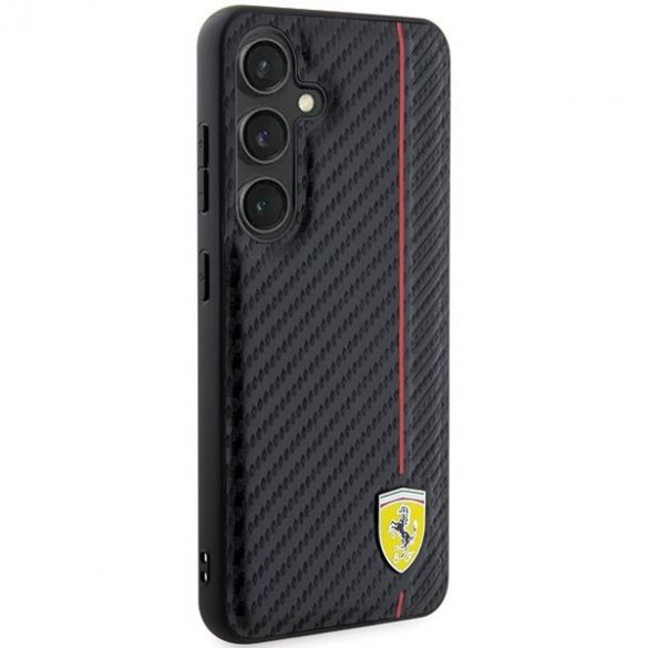 Ferrari FEHCS24SN3DUR S24 S921 carcasă rigidă neagră linie cu imprimare carbon