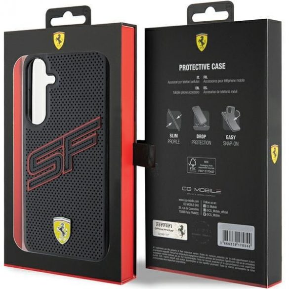 Ferrari FEHCS24MPINK S24+ S926 czarny/negru hardcase Big SF perforat