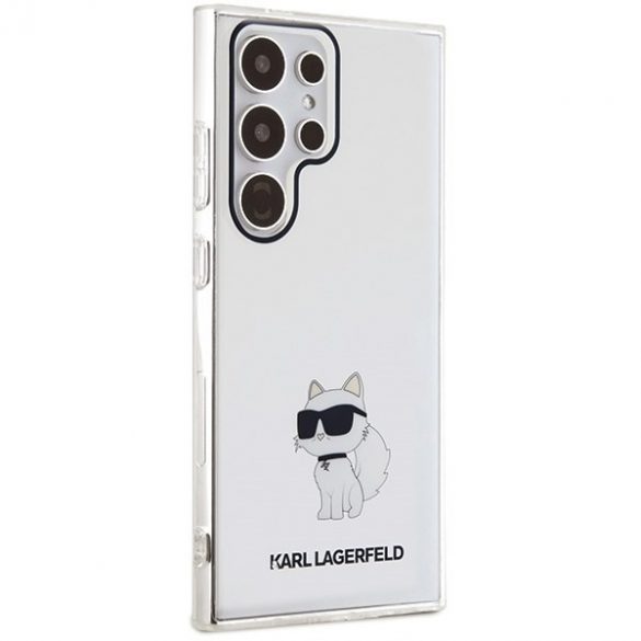 Karl Lagerfeld KLHCS24LHNCHTCT S24 Ultra S928 cutie rigidă transparentă IML Choupette