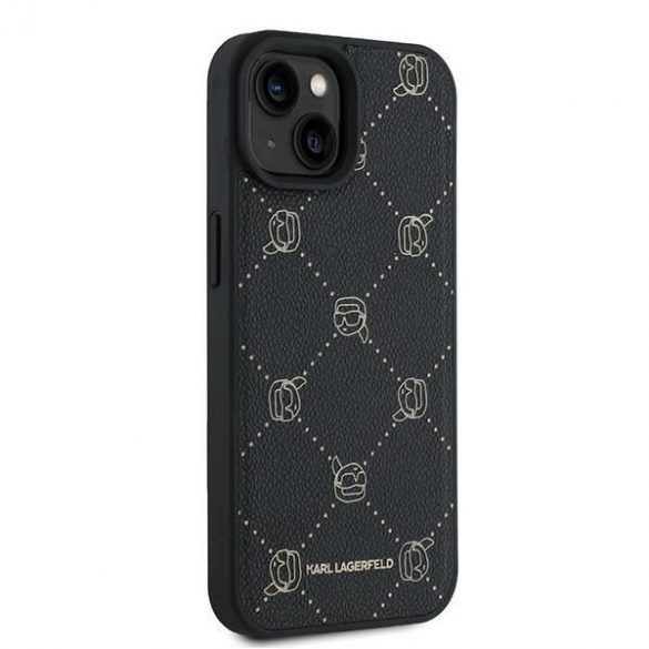 Karl Lagerfeld KLHMP15MPGKHPHK Karl Head Husă MagSafe pentru iPhone 15 Plus - negru