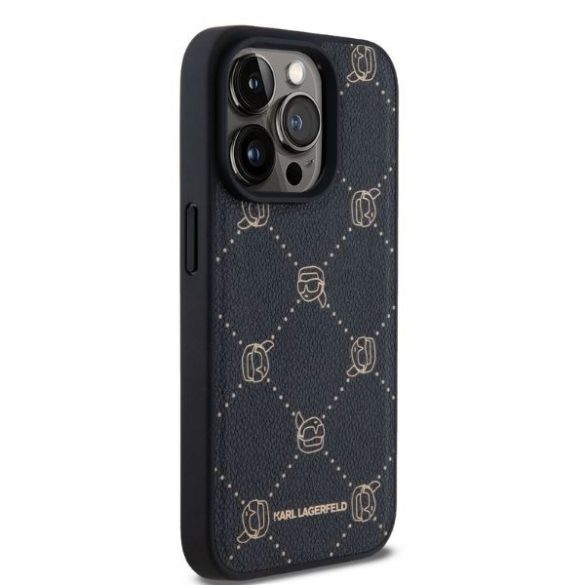 Karl Lagerfeld KLHMP15XPGKHPHK Geantă Magsafe Karl Head pentru iPhone 15 Pro Max - negru