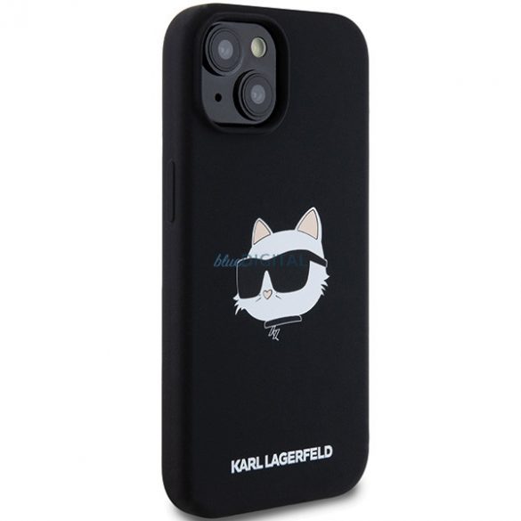 Karl Lagerfeld KLHMP15SSCHPPLK iPhone 15 / 14 / 13 6.1" carcasă rigidă/neagră Silicon Choupette Head MagSafe