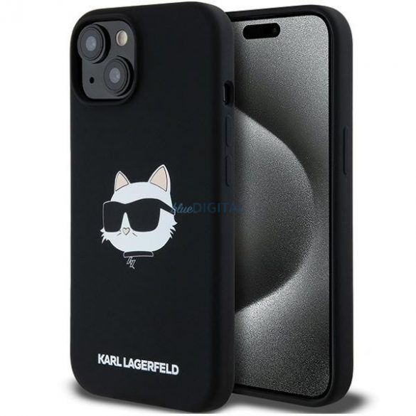 Karl Lagerfeld KLHMP15MSCHPPLK iPhone 15 Plus / 14 Plus 6.7" carcasă rigidă/neagră Silicon Choupette Head MagSafe