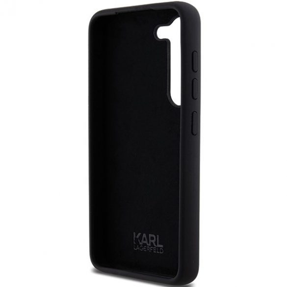 Karl Lagerfeld KLHCS24SSMHCNPK S24 S921 carcasă rigidă/neagră Silicon Choupette Metal Pin