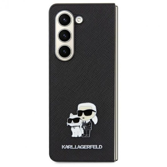 Karl Lagerfeld KLHCSA35SAKCNPK A35 A356 hardcase czarny/negru Saffiano Karl & Choupette Pin