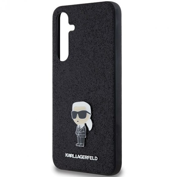 Karl Lagerfeld KLHCSA55GKNPSK A55 A556 czarny/negru hardcase Fixed Glitter Ikonik Logo Metal Pin