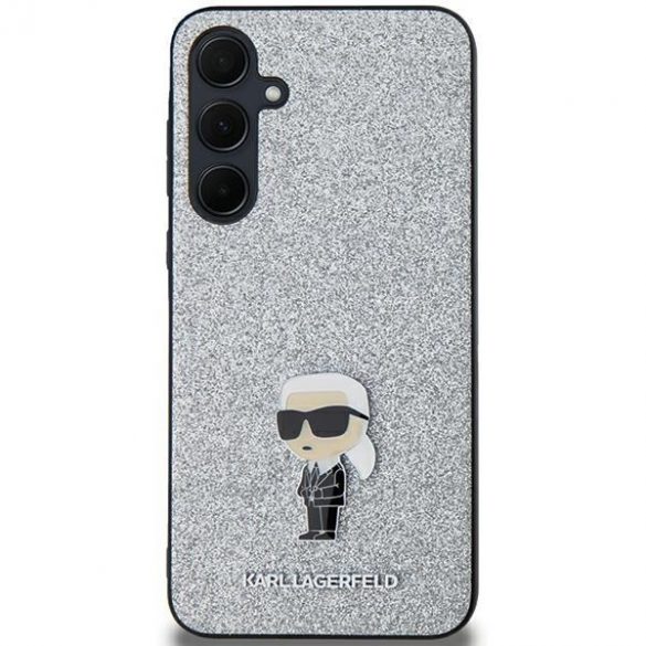 Karl Lagerfeld KLHCSA35GCNPSG A35 A356 srebrny/argintiu hardcase Fixed Glitter Choupette Logo Pin metal