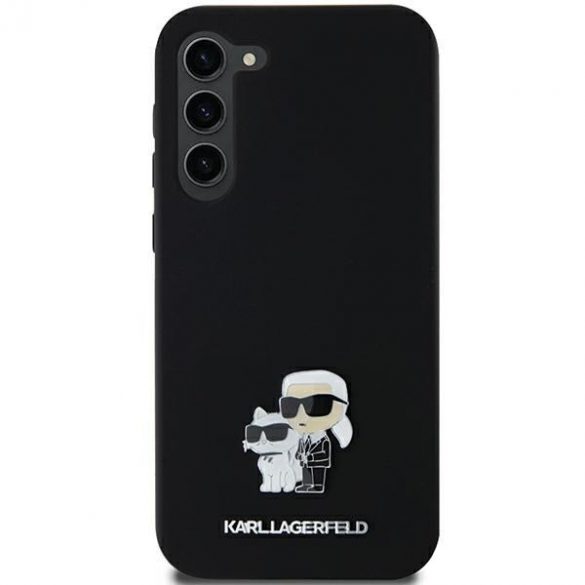 Karl Lagerfeld KLHCSA35SMHKCNPK A35 A356 hardcase czarny/negru Silicon Karl&Chouppete Metal Pin