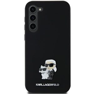 Karl Lagerfeld KLHCSA55SMHKCNPK A55 A556 hardcase czarny/negru Silicon Karl&Chouppete Metal Pin