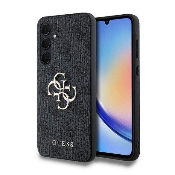 Guess GUHCSA354GMGGR A35 A356 carcasă rigidă neagră 4G Big Metal Logo