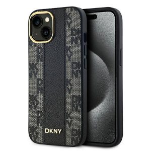 DKNY DKHMP15MPCPVSLK iPhone 15 Plus / 14 Plus 6.7" carcasă/neagră, piele, model mono, MagSafe