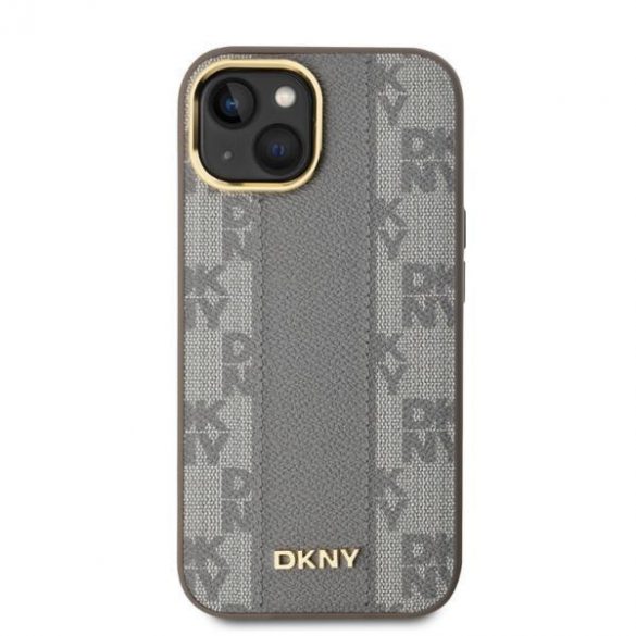 DKNY DKHMP14SPCPVSLE Carouri din piele Mono model MagSafe hardcase iPhone 14 - bej