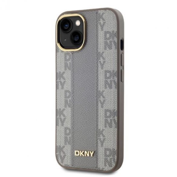 DKNY DKHMP14SPCPVSLE Carouri din piele Mono model MagSafe hardcase iPhone 14 - bej