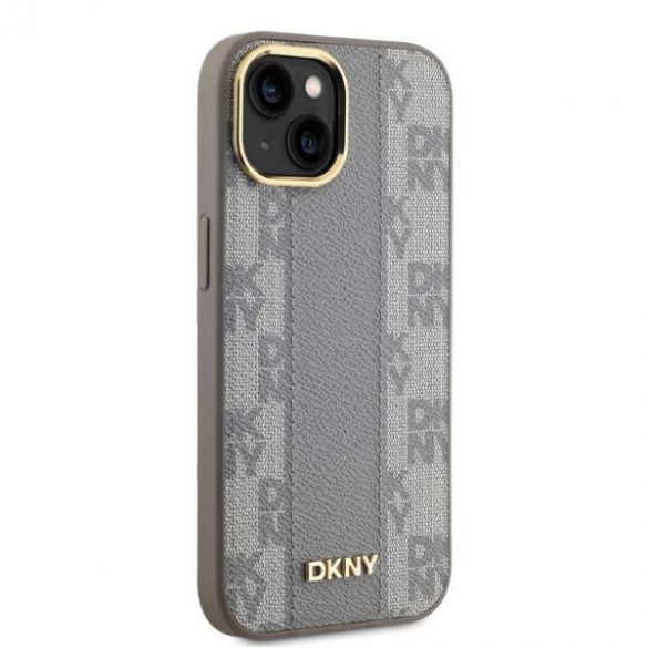 DKNY DKHMP14SPCPVSLE Carouri din piele Mono model MagSafe hardcase iPhone 14 - bej