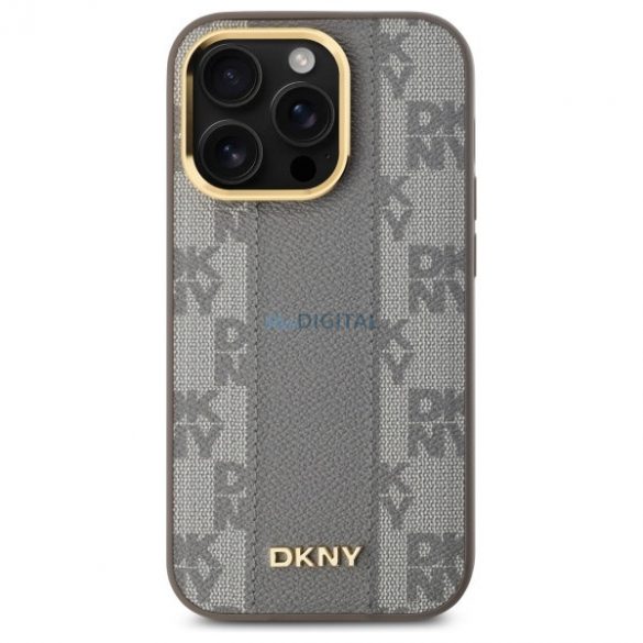 DKNY DKHMP14LPCPVSLE Carouri din piele Mono model compatibil MagSafe pentru iPhone 14 Pro - bej