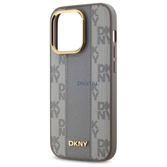 DKNY DKHMP14LPCPVSLE Carouri din piele Mono model compatibil MagSafe pentru iPhone 14 Pro - bej