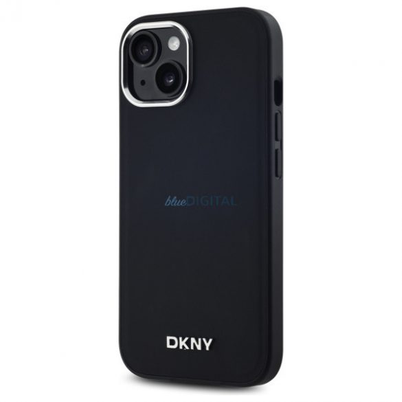 DKNY DKHMP14SPSCMCLK Carcasă rigidă cu logo MagSafe compatibil pentru iPhone 14 - negru