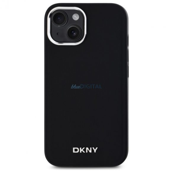 DKNY DKHMP14SPSCMCLK Carcasă rigidă cu logo MagSafe compatibil pentru iPhone 14 - negru