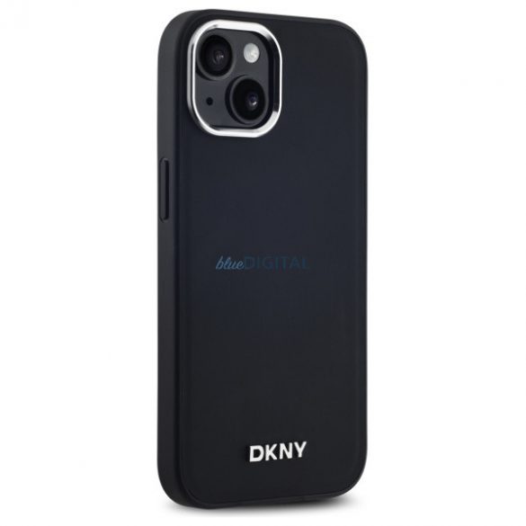 DKNY DKHMP14SPSCMCLK Carcasă rigidă cu logo MagSafe compatibil pentru iPhone 14 - negru