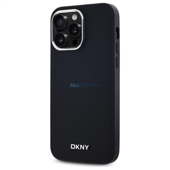 DKNY DKHMP14XPSCMCLK Carcasă rigidă compatibilă MagSafe cu logo simplu pentru iPhone 14 Pro Max - negru