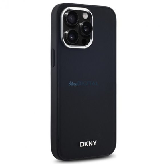 DKNY DKHMP14XPSCMCLK Carcasă rigidă compatibilă MagSafe cu logo simplu pentru iPhone 14 Pro Max - negru