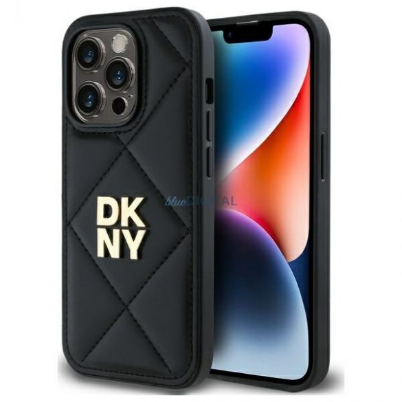 DKNY DKHCP14XPQDSLK Caz matlasat Stack Logo iPhone 14 Pro Max - Negru