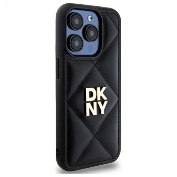 DKNY DKHCP15XPQDSLK Caz matlasat Stack Logo iPhone 15 Pro Max - Negru