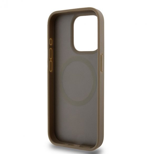 DKNY DKHMP15XPSHRPSW iPhone 15 Pro Max 6,7" maro/maro husă rigidă Piele Model Metal Logo MagSafe