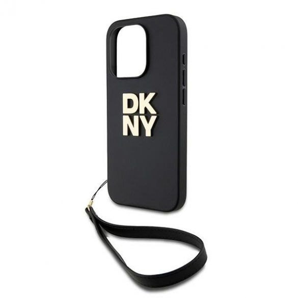 DKNY DKHCP15LPBSWSK iPhone 15 Pro 6.1" carcasă rigidă/neagră Curea pentru încheietură Logo stoc