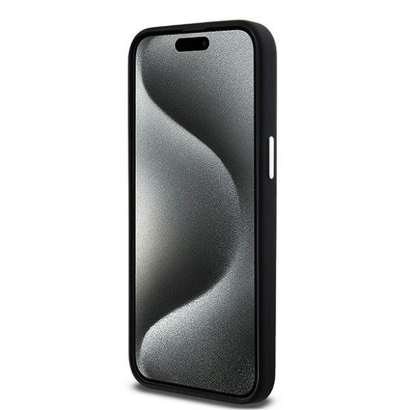 DKNY DKHMP14XSMCHLK iPhone 14 Pro Max 6,7" carcasă rigidă/neagră Silicon lichid Metal Mic Logo MagSafe