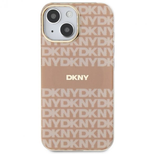 DKNY DKHMP14SHHRSEP iPhone 14 / 15 / 13 6.1" rożowy/roz hardcase IML Mono & Stripe MagSafe