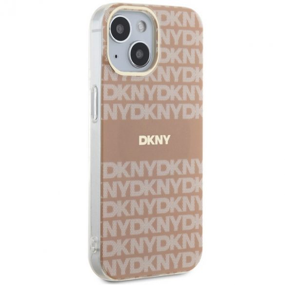 DKNY DKHMP14SHHRSEP iPhone 14 / 15 / 13 6.1" rożowy/roz hardcase IML Mono & Stripe MagSafe