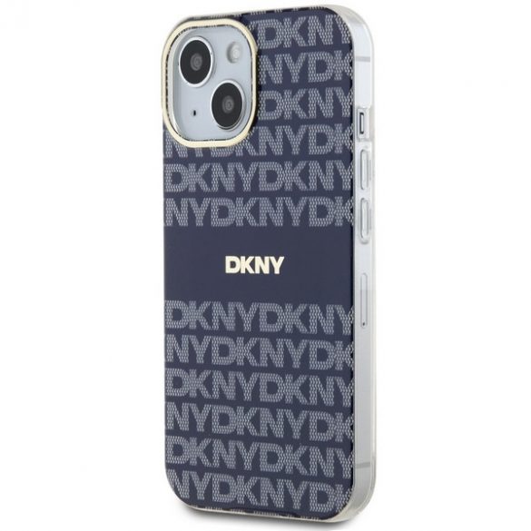 DKNY DKHMP15SHHRSEB iPhone 15 / 14 / 13 6.1" niebieski/albastru hardcase IML Mono & Stripe MagSafe