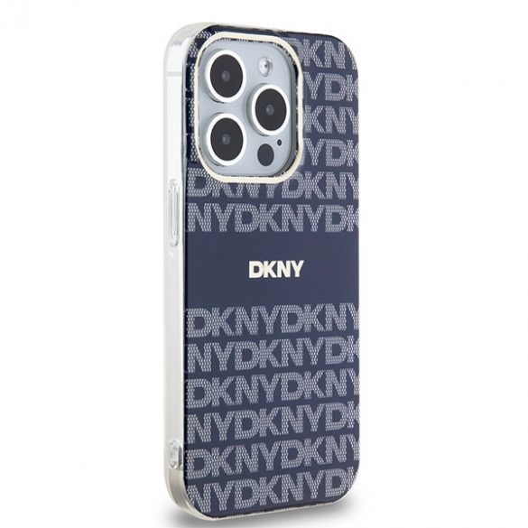 DKNY DKHMP15XHRHSEB iPhone 15 Pro Max 6,7" niebieski/albastru hardcase IML Mono & Stripe MagSafe