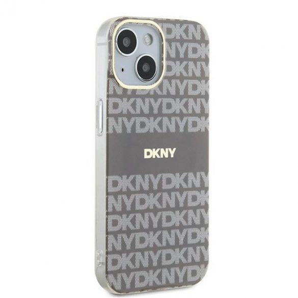 DKNY DKHMP15SHRHSEE iPhone 15 / 14 / 13 6.1" beżowy/bej hardcase IML Mono & Stripe MagSafe