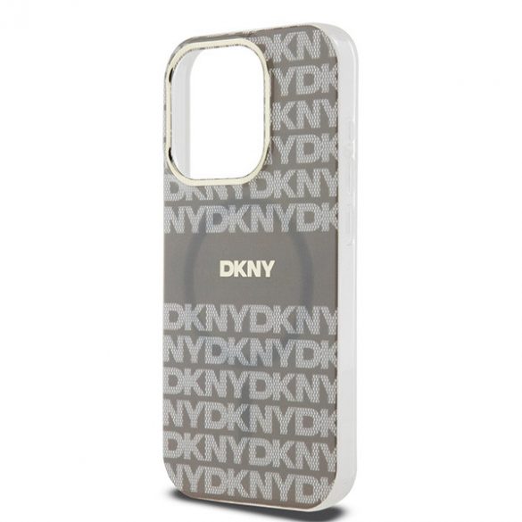 DKNY DKHMP15LHRHSEE iPhone 15 Pro 6.1" beżow/bej hardcase IML Mono & Stripe MagSafe