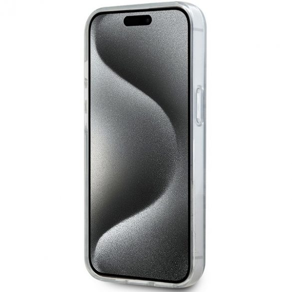 DKNY DKHMP14SHRHSEK Carcasă rigidă pentru iPhone 14 / 15 / 13 de 6,1 inchi/negru IML Mono & Stripe MagSafe