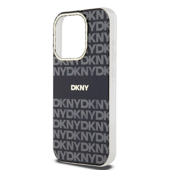 DKNY DKHMP14XHRHSEK Carcasă rigidă pentru iPhone 14 Pro Max de 6,7 inchi/negru IML Mono & Stripe MagSafe