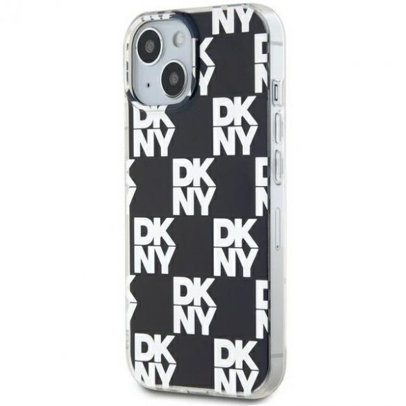 DKNY DKHCP15SHDLCEK iPhone 15 / 14 / 13 6.1" carcasă/negru hardcase IML în carouri mono model