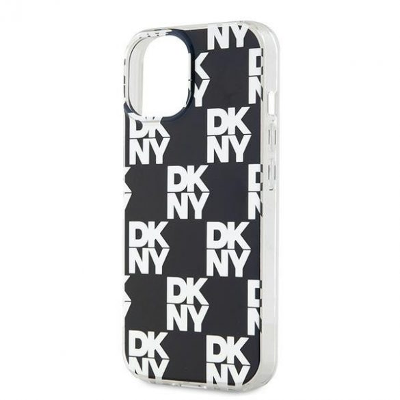 DKNY DKHCP15SHDLCEK iPhone 15 / 14 / 13 6.1" carcasă/negru hardcase IML în carouri mono model