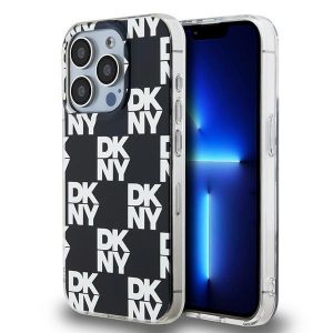 DKNY DKHCP15LHDLCEK iPhone 15 Pro 6.1" carcasă rigidă/neagră IML în carouri mono model